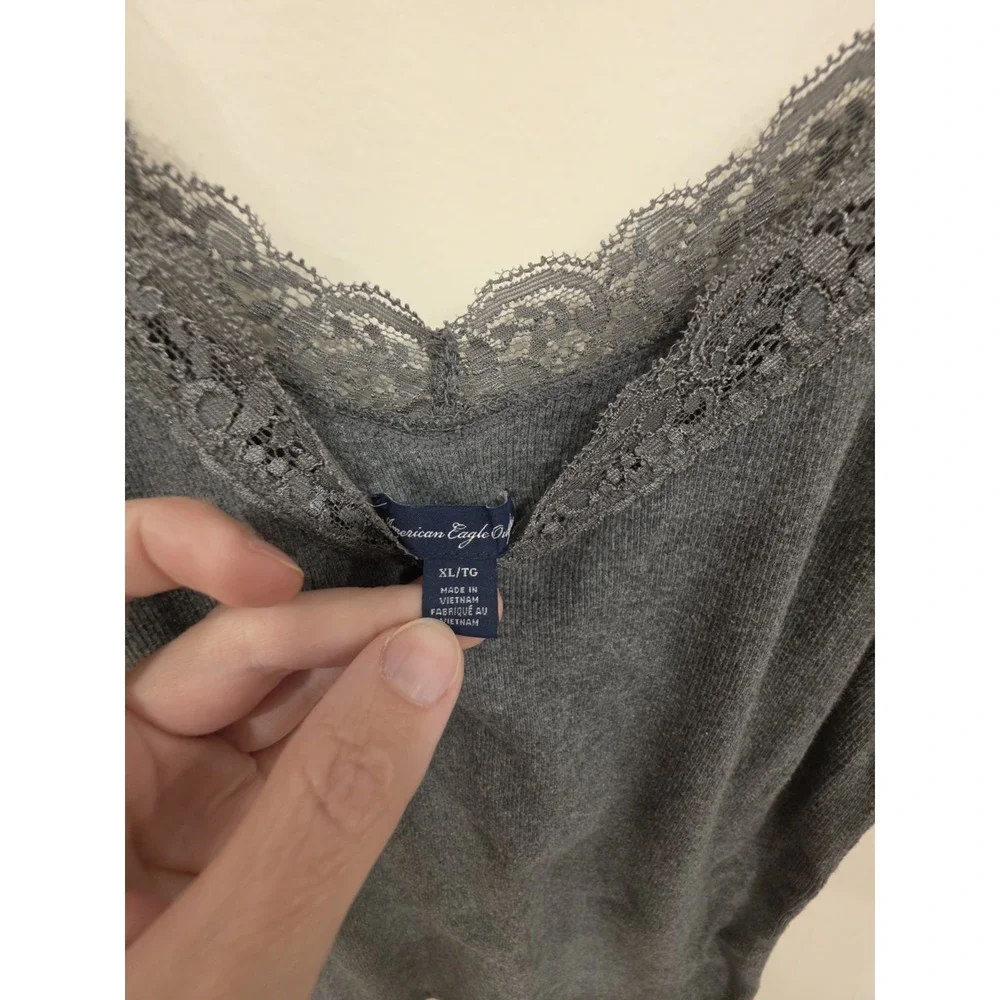 American Eagle Outfitters y2k gray